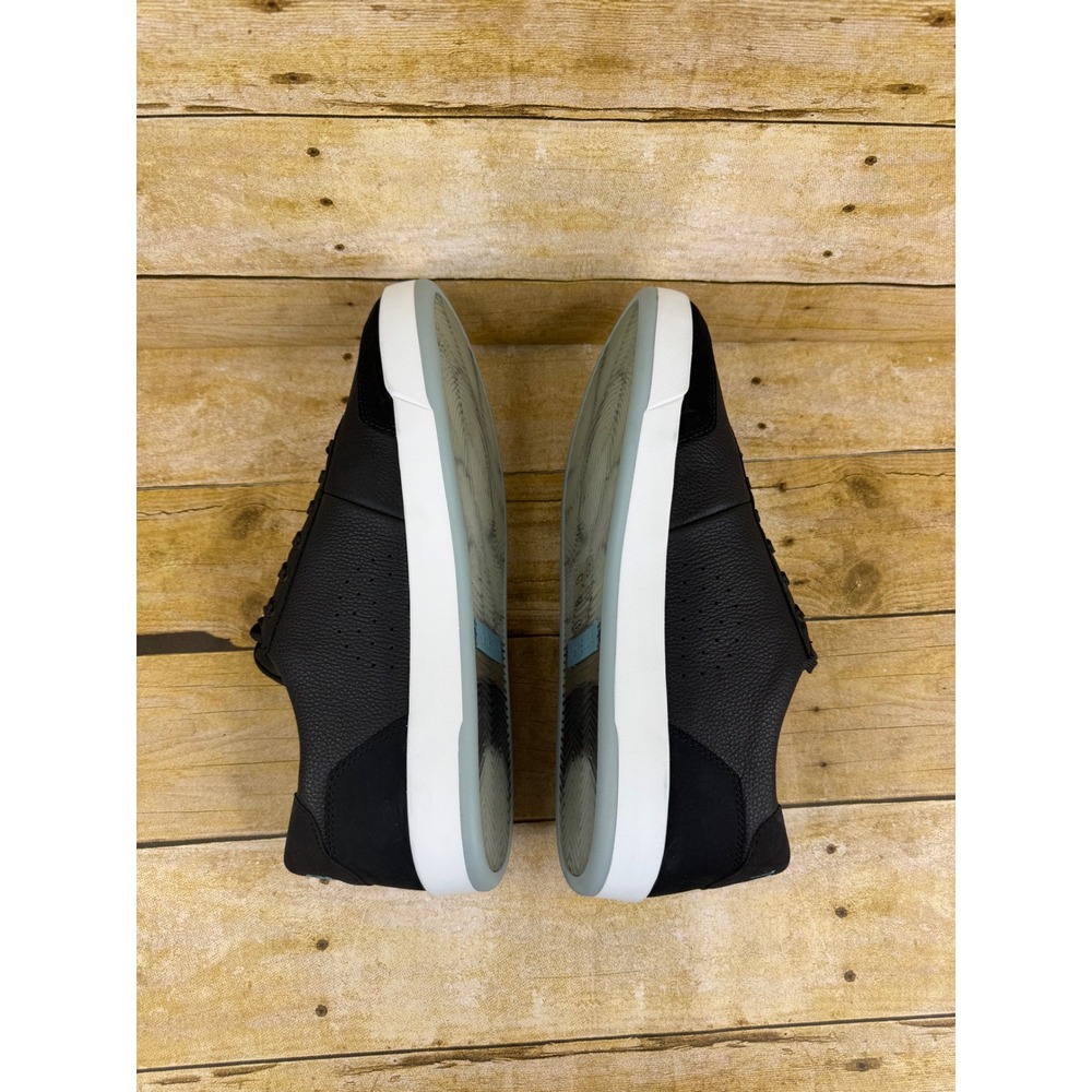 Novella No 1780 Mens Black Leather Suede Low Top Sneakers Size 12 NEW - Picture 6 of 10